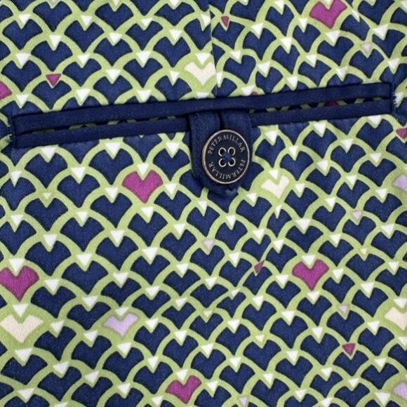 Peter Millar Retro 70's Print Golf‎ Tennis Skirt Skort Size 8 Green Pickleball - Picture 5 of 12